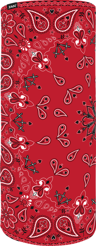 Zan Headgear Motley Tube Sportflex - Red Paisley TL106