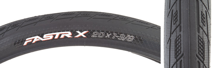 Tioga FASTRX 20x1 3/8 BMX Race Tire - UTC Rubber, Pressure-Sensitive Traction R9ZA3546