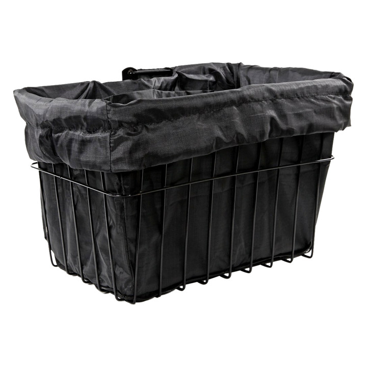 Cruiser Candy Style Bike Basket Liner and Tote, Black | Multi-Purpose Storage BL-BLK