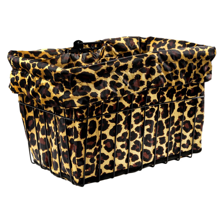 Leopard Cruiser Candy Style Bicycle Basket Liner | Multi-Purpose Tote BL-LEOP