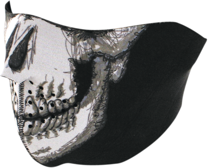 Zan Headgear Half Mask - Skull Face WNFM002H