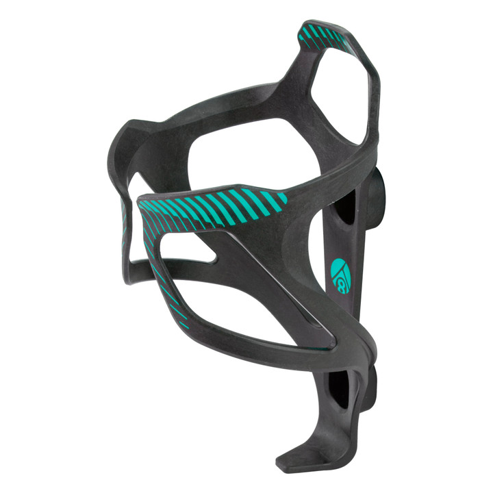 Origin8 Carbon Composite Klutch Bottle Cage - Lightweight, Durable Black/Celeste 913992