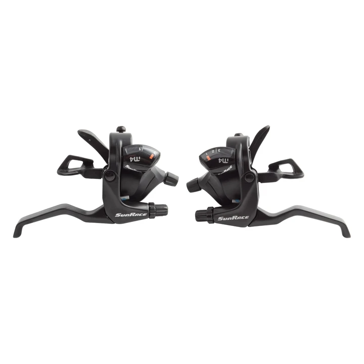 SunRace M406 ST Trigger Shift and Brake Set - Lightweight 7-Speed V-Brake Levers STM406.7300.0S0.BX
