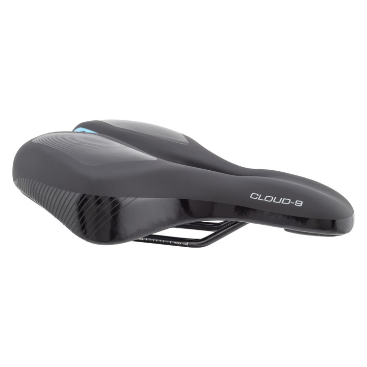 Cloud-9 Unisex Wide Sport Saddle Kush Plus Relief Channel, Airflow Black 50733