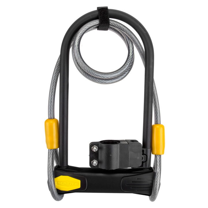 Sunlite Defender U Standard Bicycle Lock Hardened Steel Shackle 39810