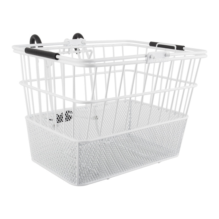 Sunlite White Steel Mesh Handlebar Basket Lift-Off Bracket 90057