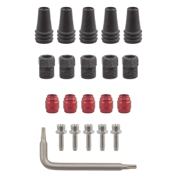 SRAM Red/Force AXS Disc Brake Hose Fitting Kit - Stainless Steel, 5-Pack 11.5018.061.000