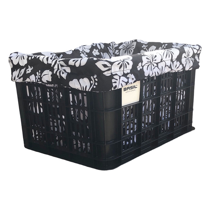 Cruiser Candy Style Rear E-Bike Basket Liner | Water-Resistant, Convertible Tote RB-MED-BLHIB