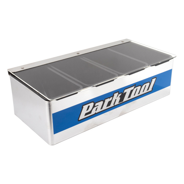 Park Tool JH-1 Stainless Steel Small Parts Organizer | Benchtop Storage Bin JH-1