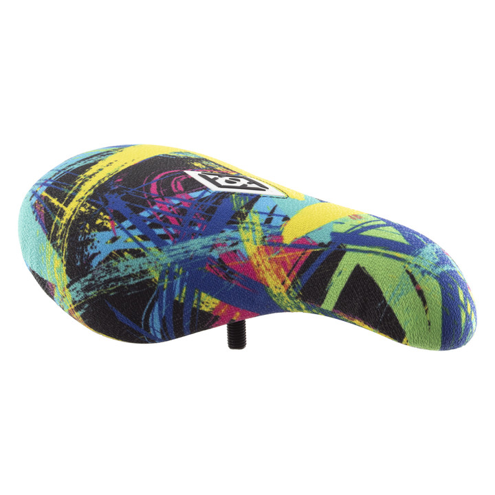 Alienation Invisible Touch BMX Saddle - Dense Foam, Pivotal Mount, Vibrant Fabric 490077