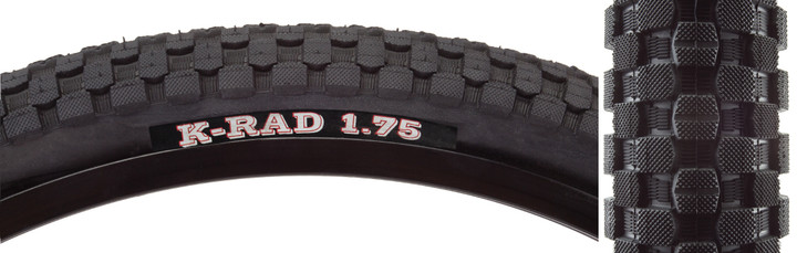 Kenda KRad Sport 20x1.75 BMX Clincher Tire SRC Rubber, Durable Knurled Tread 09264N90