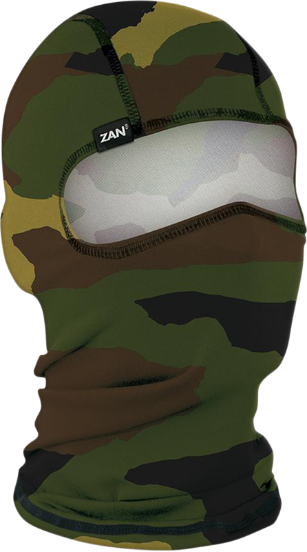 Zan Headgear Polyester Balaclava - Woodland Camo WBP118