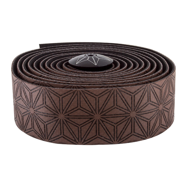 Supacaz Super Sticky Kush Bar Tape - Durable, UV-Resistant, Coffee/Black BT-68