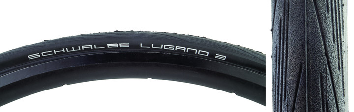 Schwalbe Lugano II 700x25 Corsa Tire K-Guard Puncture Protection and Silica Compound 11654009