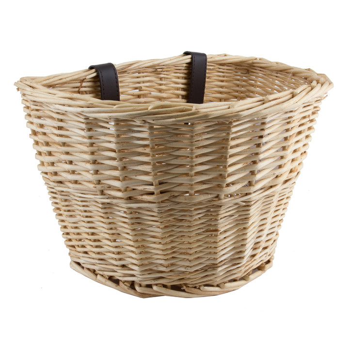 Sunlite Classic Natural Willow Handlebar Basket 14x10x8.5" 90004