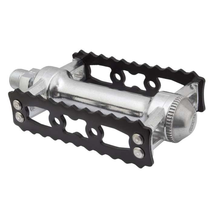 MKS Sylvan Touring Cage Pedals - Lightweight Alloy, Toe Clip Compatible SYLVAN TOURING Black