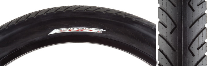 Sunlite Slick 24x3.0 BK/BK Wire Clincher Tire - Durable Street and Park Performance 60389