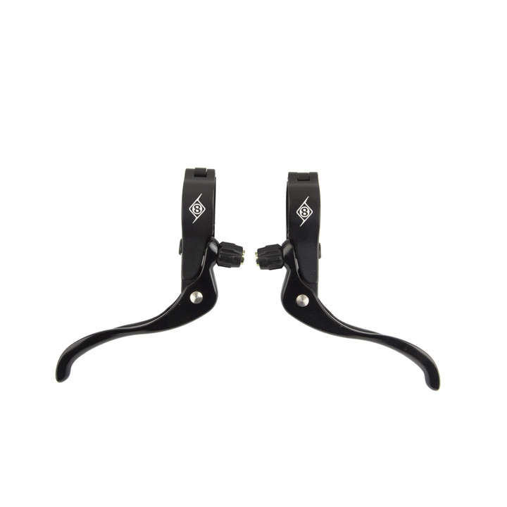 Origin8 Cross Top Mount Brake Levers - Forged AL6061-T6, Ergonomic, Short Pull, Black Pair 120242