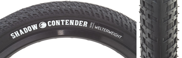 The Shadow Conspiracy Contender Welterweight 20x2.35 Wire TPI 110 Bk/Blk 103-05019 2.35