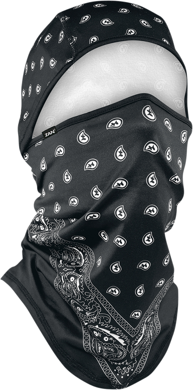 Zan Headgear Sportflex Convertible Balaclava - Black Paisley WB4L101