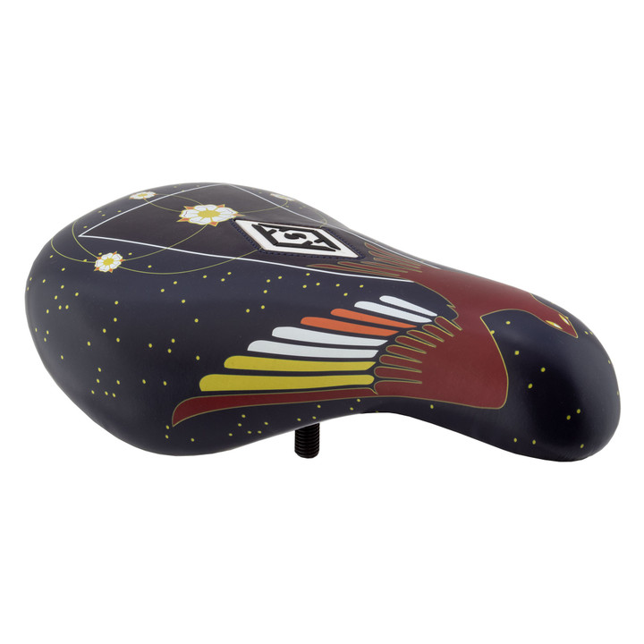 Alienation Mystic BMX Pivotal Saddle - Blue, Durable PVC Cover 490031