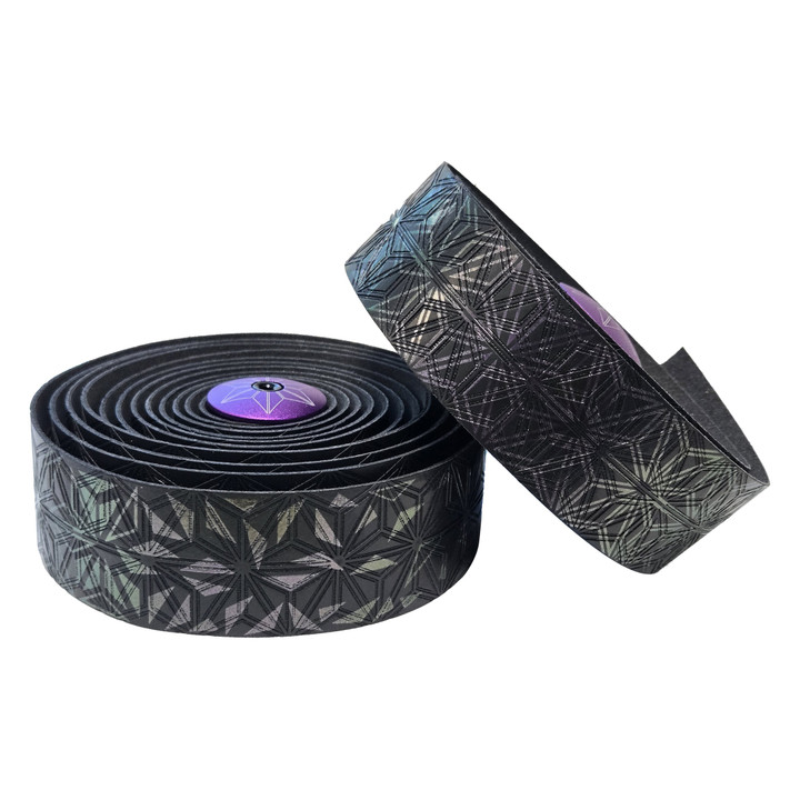 Supacaz Super Sticky Kush Star Fade Refractor Bar Tape - Durable, UV-Resistant, Metallic Color BT-177
