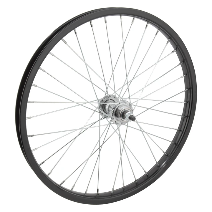 20-Inch Steel Rim Brake Wheel 36H Spokes for Juvenile Bikes 65055
