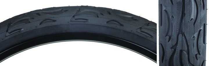 Sunlite Cruiser Flame 26x3.0 Wire Black/Reflective TIRE 60391
