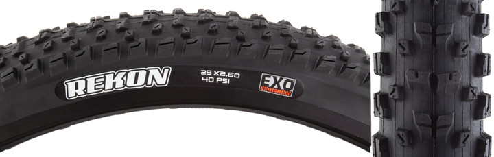 Maxxis Rekon Tire Clincher, Wire, Tube Required, Black, EXO Casing 29 x 2.6 TB00328900