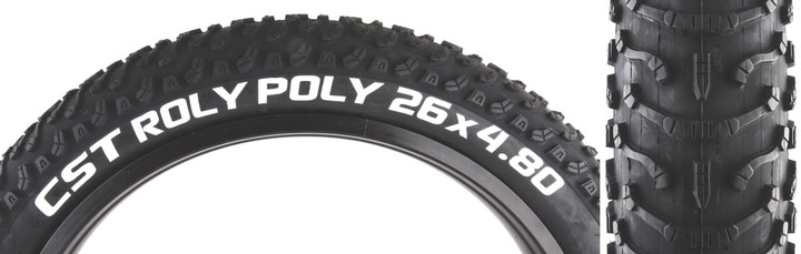 CST Roly Poly 26x4.8 Fat Tire Traction Knobs and Reflective Sidewall TB72666000