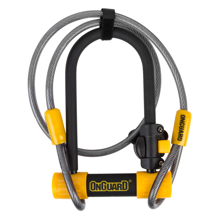 OnGuard Bulldog Medium Security Bike Lock 13mm Hardened Steel Shackle and Double Bolt Protection 8015M