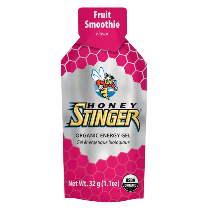 Honey Stinger Organic Fruit Smoothie Energy Gels - Gluten-Free, Non-GMO, Pack of 24 70924