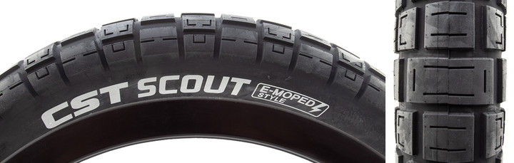 CST Scout 20 x 4 E-Bike Tire - Lightweight Wire Bead, Off-Road and City Use TB00477700
