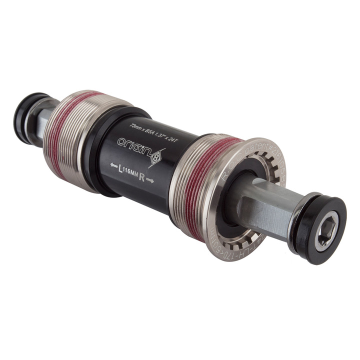 Origin8 TorqLite BSA Square Taper Bottom Bracket - Sealed Bearings, Chromoly Spindle 20176