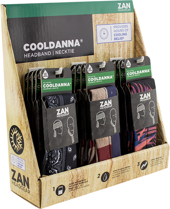 Zan Headgear Polyester Cooldanna - 18 Pack PPO14