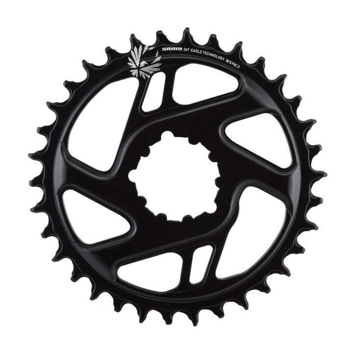 SRAM X-Sync 2 34T Cold Forged Aluminum Chainring for 11/12-Speed Drivetrains 11.6218.030.280