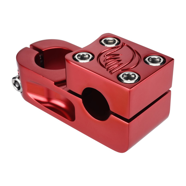 SE Bikes Narler BMX Stem 55mm Aluminum, 0 Clamp, Red 4425