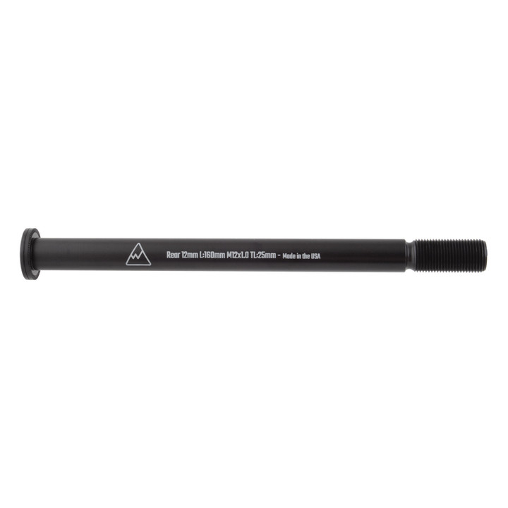 Wheels Manufacturing 12mm Rear Thru Axle - 7075 Aluminum, Precision Machined RTA-12-160-1.0