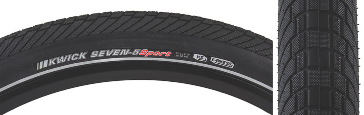 Kenda Kwick Seven.5 27.5 x 2.2 Clincher Tire K-Shield and Reflective Sidewall 90014762