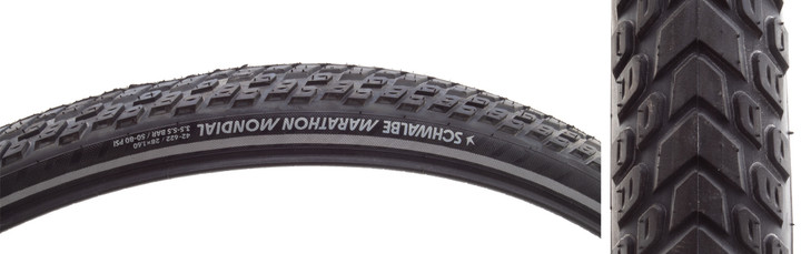 Schwalbe Marathon Mondial 700x42 E-Bike Touring Tire RaceGuard and Reflective Sidewall 11159535
