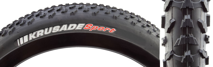 Kenda Krusade 20 x 4 Fat Bike Tire - Reflective Sidewall, 60 TPI, Clincher for MTB and E-Bike 03094N22