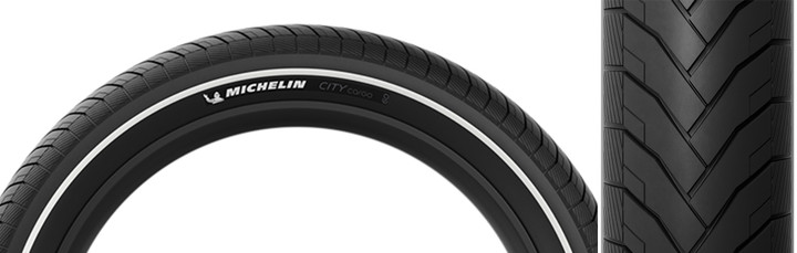 Michelin City Cargo TT Hybrid Tire 24x2.40 - Durable Cargo Bike Tire MAGI-X and Cargo Shield Technology 95395