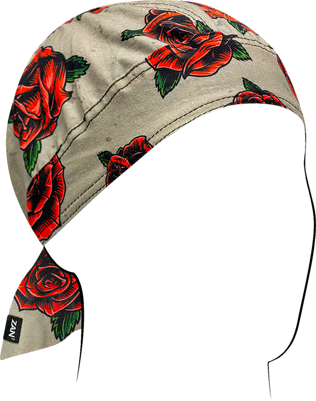 Zan Headgear Flydanna Head Wrap - Tattoo Roses Z207