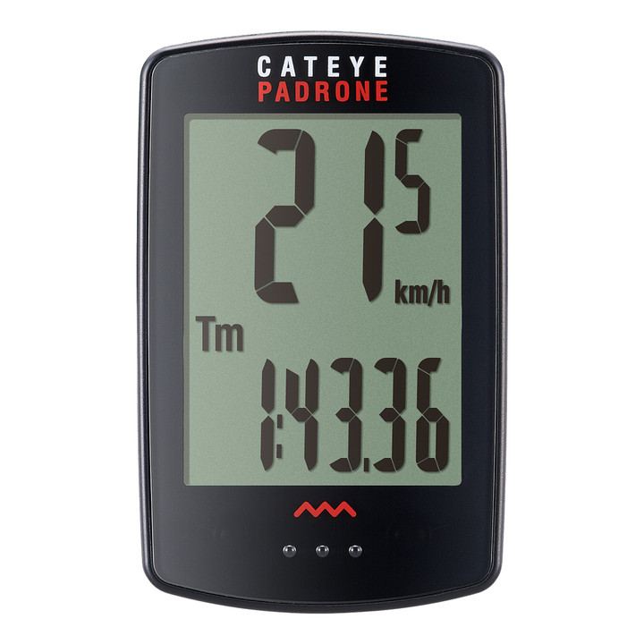 Cateye Padrone CC-PA100W Wireless Bike Computer Large Display and Speed Sensor 1605200