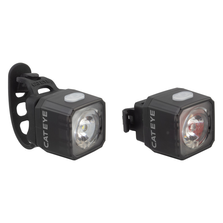 Cateye Nano Combo USB-C Bike Light Set | 100 and 60 Lumens, Rechargeable 8902020