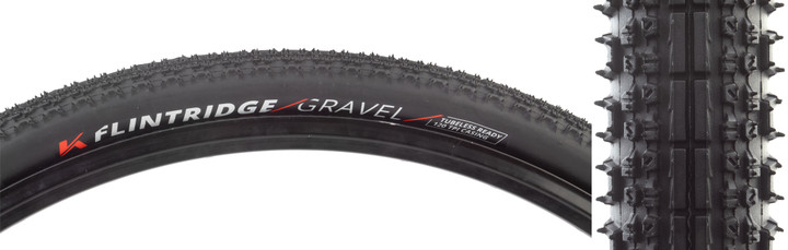 Kenda Flintridge Gravel Tire 700x40 Tubeless GCT Casing for Loose Gravel 07795761