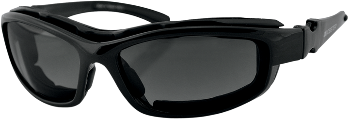 Bobster Road Hog Ii Convertible Sunglasses - Gloss Black - Interchangeable Lens BRH2001
