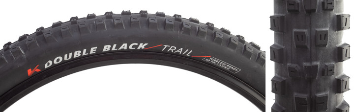 Kenda Double Black 27.5x2.40 Tubeless MTB Tire | Dual-Layer Trail Performance 05845287