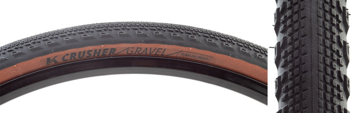 Kenda Crusher 700x50 Tubeless Gravel Tire - Lightweight, Fast-Rolling, Superior Traction 07825656