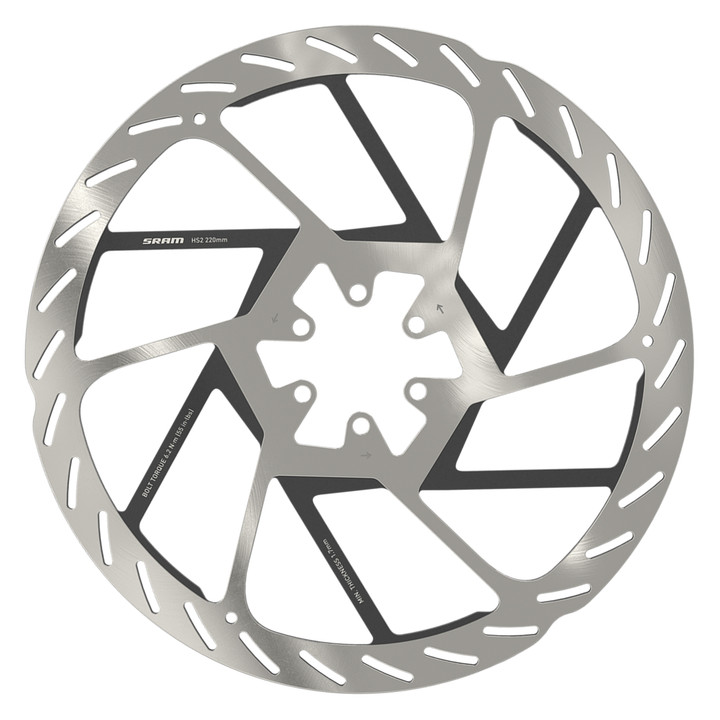 SRAM HS2 220mm Disc Brake Rotor - Thermal Dissipation, 6-Bolt, Steel 00.5018.176.003